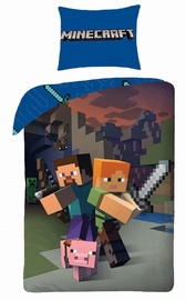 Gultas pārklāju komplekts bērniem Minecraft, daudzkrāsaina, 140x200 cm