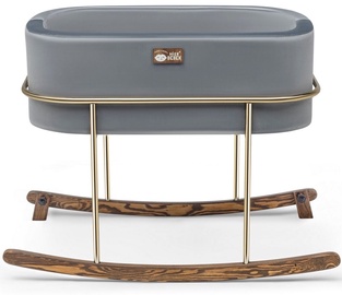 Люлька для младенцев Kalune Design Hier Cradle, золотой/серый/дерево, 90 x 58 см