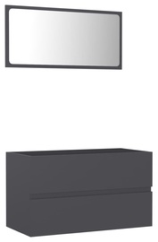 Vannitoa mööblikomplekt VLX 2 Piece Bathroom Furniture Set, hall, 38.5 x 80 cm x 45 cm