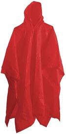Lietusmētelis BasicNature Raincoat, sarkana