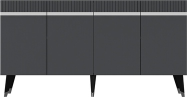 Kummut Kalune Design Defne, hõbe/antratsiit, 40 cm x 150 cm x 80 cm
