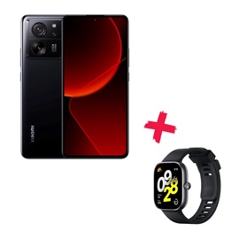 Mobilais telefons Xiaomi 13T Pro, melna, 12GB/512GB + Viedais pulkstenis Xiaomi Redmi Watch 4, melna