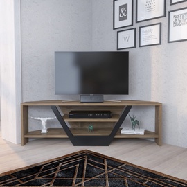 TV-laud Kalune Design Sares, must/pähklipuu, 35 cm x 120 cm x 36.8 cm