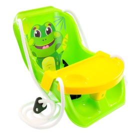 Šūpoles Mochtoys Baby Swing Frog 2in1, zaļa