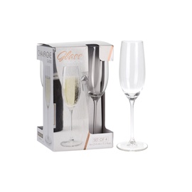 Šampanieša glāžu komplekts CC7001520, stikls, 0.21 l, 4 gab.