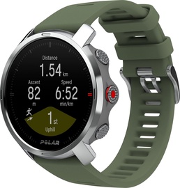 Умные часы Polar Grit X, серебристый/зеленый