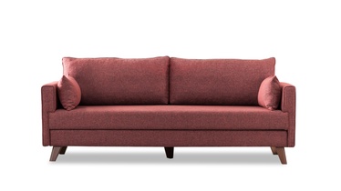 Диван Hanah Home Bella, красный, универсальный, 81 x 208 x 85 см