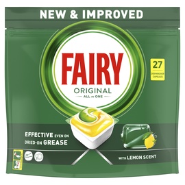 Капсулы для посудомоечной машины Fairy Allin1 lemon, 27 шт.