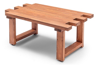 Журнальный столик Kalune Design Abant, коричневый, 650 мм x 1040 мм x 480 мм