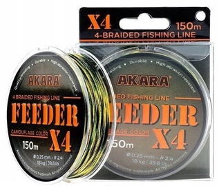 Леска Akara Feeder X-4, 150 см, коричневый
