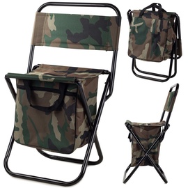 Tūrisma krēsls Fishing Chair Camo, brūna/zaļa