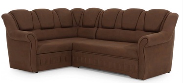 Kampinė sofa Lord II Texas 28, ruda, kairinė, 190 x 243 cm x 105 cm