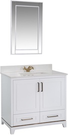 Комплект мебели для ванной Kalune Design Ontario 36, белый, 54 см x 90 см x 86 см