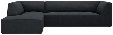 Stūra dīvāns Micadoni Home Ruby 4 Seats, melna, kreisais, 273 x 180 cm x 69 cm