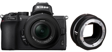 Системный фотоаппарат Nikon Z50 + Nikkor Z DX 16-50mm f/3.5-6.3 VR + FTZ II Adapter