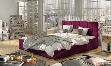 Кровать Grand Mat Velvet 68, 140 x 200 cm, розовый, с решеткой