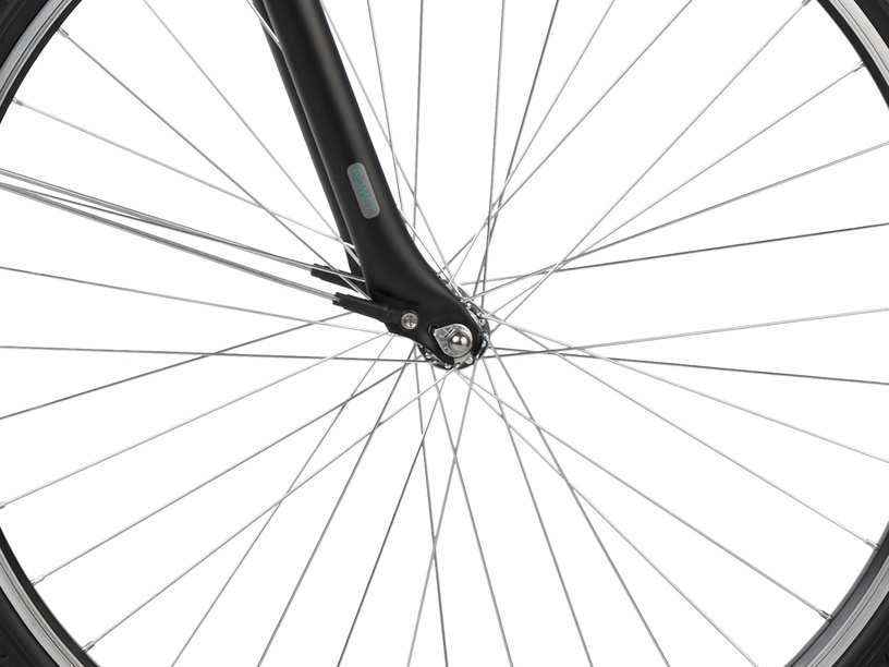 Velosipēds pilsētas Romet Gazela, 28 ", 19" (46.99 cm) rāmis, melna/zaļa