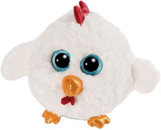 Mīkstā rotaļlieta NICI Glubschis Hen Henlou, balta/sarkana, 15 cm