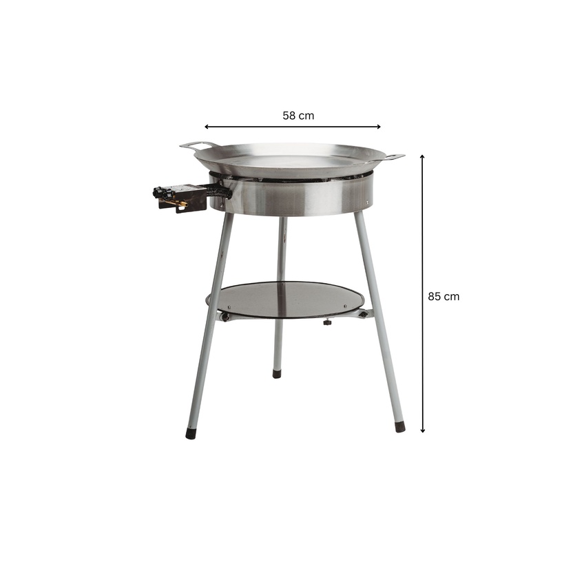 Paella valmistamise grillikomplekt GrillSymbol Expert 580, 58 cm x 58 cm