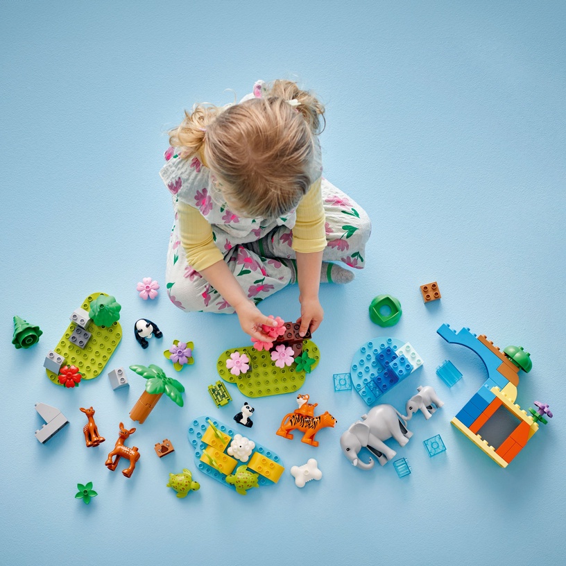 Конструктор LEGO® Duplo 3in1 Wild Animal Families 10446, 92 шт.