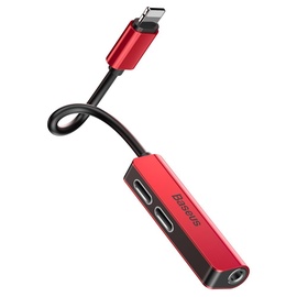 Juhe Baseus L52 Lightning To 3.5mm Adapter Red