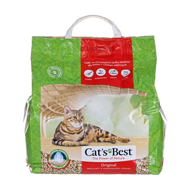 Kaķu pakaiši organiskās (cementējošās) Cat's Best Eco Plus, 10 l