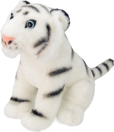 Mīkstā rotaļlieta Wild Planet White Tiger, balta/melna, 19 cm