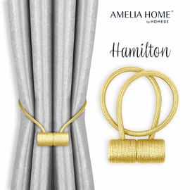 Kardinaklambrid AmeliaHome Hamilton, 25 mm, kuldne, 2 tk