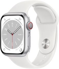 Išmanusis laikrodis Apple Watch Series 8 GPS + Cellular 41mm Aluminum LT, sidabro