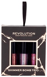 Kosmeetikakomplekt Makeup Revolution London himmer Bomb Trio Lip Gloss Set, 6 ml, naistele