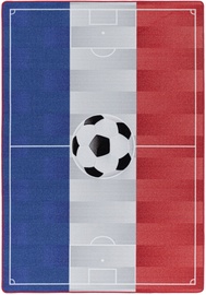 Ковер комнатные Play Soccer Stadium France, синий/белый/красный, 200 см x 140 см
