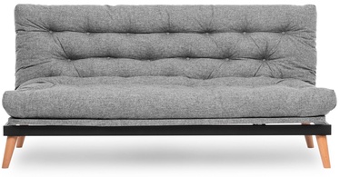 Dīvāns-gulta Atelier Del Sofa Saki, gaiši pelēka, 185 x 82 cm x 92 cm