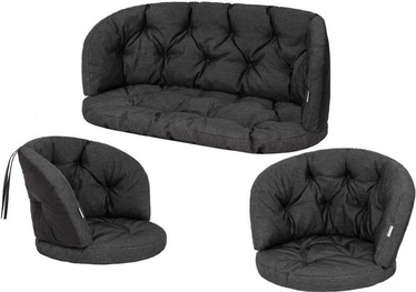 Sēdekļu spilvenu komplekts Hobbygarden Amanda Prestige CAPCAE1, melna, 150 x 50 cm