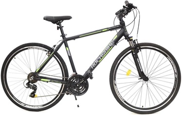 Velosipēds kalnu Rocksbike City Neutrone 5.1, 28 ", 18" rāmis, melna/zaļa/pelēka