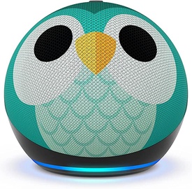 Belaidė kolonėlė Amazon Echo Dot 5 Kids Owl, žalia
