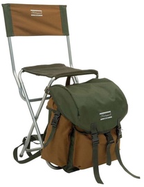Складной туристический стул Shakespeare Deluxe Rucksack Chair, коричневый/зеленый