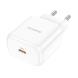 Adapteris Borofone BOBN3WH, USB-C, balta, 20 W