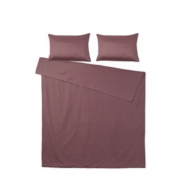 Комплект постельного белья Domoletti Cotton Sateen, фиолетовый, 220x200