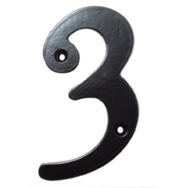 Durvju numurs GB-2531_3, 105 mm x 65 mm, metālu sakausējums