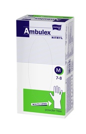 Перчатки Matopat Ambulex Nytril, неопудренные, M, 100 шт.