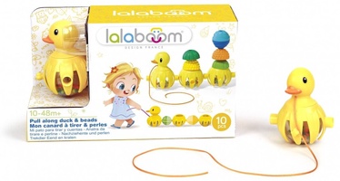 Развивающая игра Lalaboom Pull Along Duck BL330, 10 см, желтый