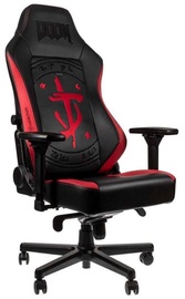 Žaidimų kėdė Noblechairs Hero DOOM Edition, juoda/raudona