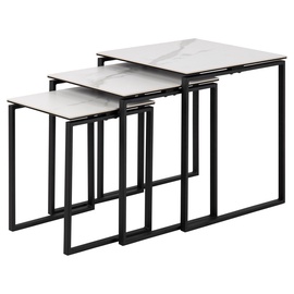 Kafijas galdiņš Actona Katrine 3pcs 88530, balta, 500 mm x 500 mm x 550 mm