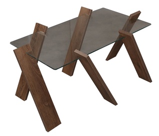 Kafijas galdiņš Kalune Design Roman Maxi, ozola, 920 mm x 570 mm x 410 mm