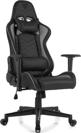 Игровое кресло SENSE7 Spellcaster, 57 x 69.5 x 126 - 135 см, черный/серый