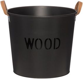 Корзина для дров Mustang Firewood Wood Bucket, 35.5 см x 35.5 см, коричневый/черный