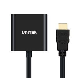 Adapter Unitek Adapter HDMI / VGA / 3.5mm Black