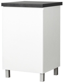 Apakšējais virtuves skapītis Bodzio Kampara KKA50DP-BI/L/BI, balta, 60 cm x 50 cm x 86 cm