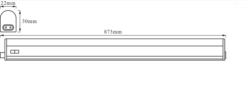 Светильник монтируется к мебели Ledvance Batten null, LED, 4000 °К