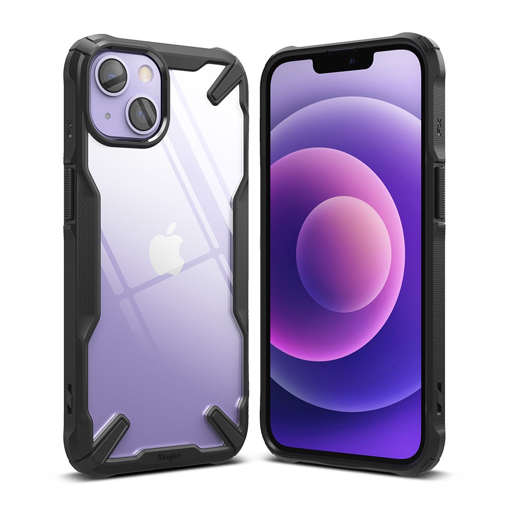 Чехол для телефона Ringke Fusion X Design iPhone 13 mini, Apple iPhone 13  mini, прозрачный/черный - 1a.lt